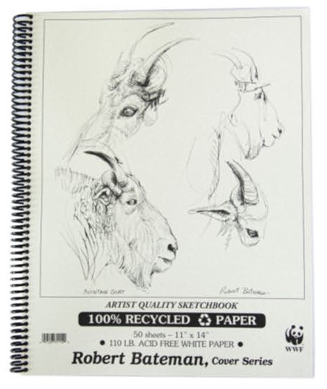 Robert Bateman sketchbook 11x14 50 sheets