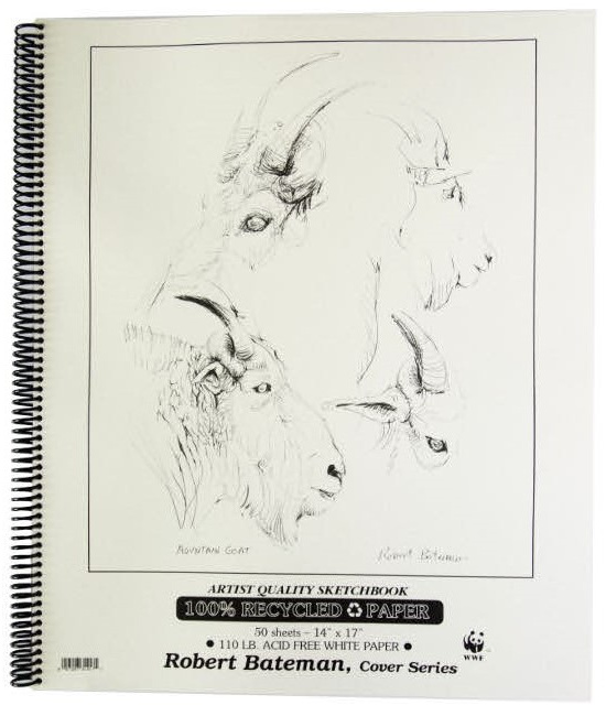 Robert Bateman sketchbook 14x7 50 sheets