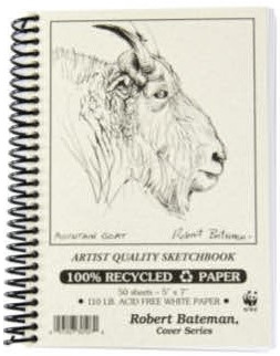 Robert Bateman sketchbook 5x7 50 sheets