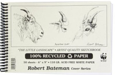 Robert Bateman sketchbook 6x9 50 sheets